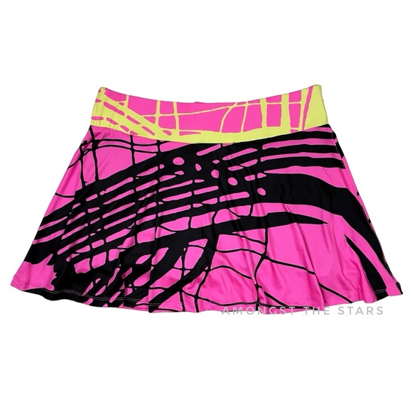 Simplicite by Jamie Sadock Pink, Black & Yellow Golf Skort - Picture 4 of 4